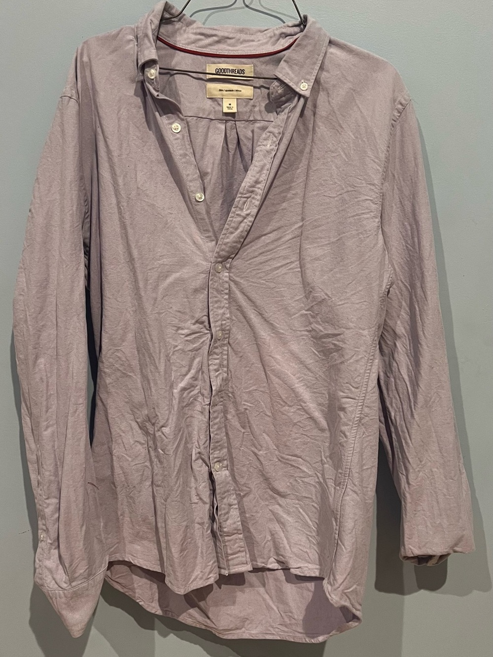 Goodthreads Light Lavender Button-Down Casual Shirt